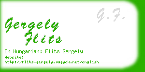 gergely flits business card